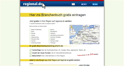 Desktop Screenshot of branchenbuchgratis.de